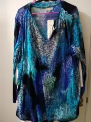 Sz 24 Tunic Bling New Tags Autograph after 5 blingblue Purple Bling Removable St