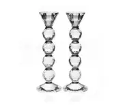 NIB Shannon Crystal Godinger AFTERGLOW CANDLESTICKS Lighting By Design