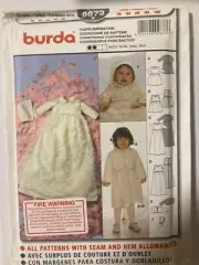 Burda Sewing Pattern 9873 - Christening Coordinates - Uncut