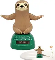 Portable Swing Sloth - Sloth Solar Dancer, Car Bobblehead Animal | Cute Desk Decor, Multifunctional Dancing Collectible, Automatic Shaking Hand Doll for Kids Table Car Dashboard