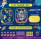 Kids Bean Bag Toss Game Set with Shooting Game 42Pcs - 4 in 1 Cornhole Game Set