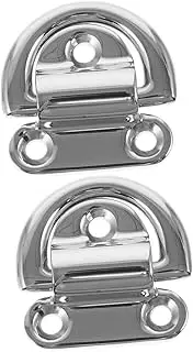 HYTROVE Stainless Steel D-Ring Mounting Plate Towing Hook for Car Truck Bed Hooks