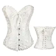 Corset Without Straps Corset Women's Belly Shaping Corset white