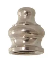 B&P Lamp® 1/2" Ht., Nickel Plated Pyramid Finial, 1/8F