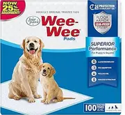 Four Paws Wee-Wee Superior Performance Pee Pads for Dogs - Dog & Puppy Pads for Potty Training - Dog Housebreaking & Puppy Supplies - 22" x 23" (100 Count)