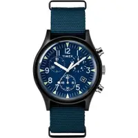 在飛比找ETMall東森購物網優惠-【TIMEX】天美時 MK1 潮流軍錶 三眼計時手錶(藍 T