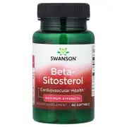 Swanson, Beta-Sitosterol, Maximum Strength, 60 Softgels (160 mg per Softgel)