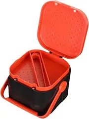 Generic Portable Breathable Bait Box Hydrating Worm Storage Container for Live Baits Lightweight Fishing Supply for Outdoor Activities and Reptile Feeding