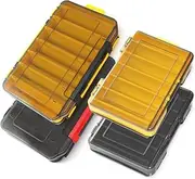 zolyet 4 PCS Fishing Box Fishing lure Hook Boxes Sided Fishing Tackle Storage Box 4pcs
