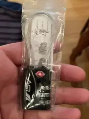 TSA Approved Luggage Travel Lock, 3 Digit Combination Travel Lock with Wire Rope
