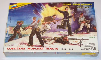 ZVEZDA 1/35 Soviet Naval Infantry 1941-1945 World War II NEW SEALED 3520