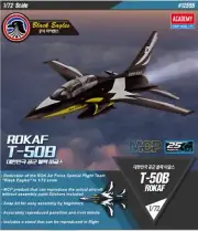 Academy 1/72 ROKAF T-50B "Black Eagles" Aircraft Plastic Model Kit #12555