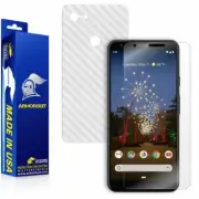 ArmorSuit Google Pixel 3a XL Screen Protector + White Carbon Fiber Made in USA