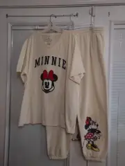 NWT DISNEY PLUS SIZE 3X WOMEN'S MINNIE 2) PIECE JOGGERS SET #14
