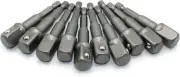TMAX 10pc 1/2 Inch Power Socket Extension Adapter Bit Set for Impact Driver
