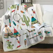Native American Kit for Kids Throw Blanket