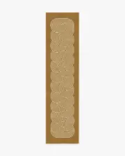 75' x 305' | Machine Washable Runner Rug | Kid & Pet Friendly | Indoor Rug | Jonathan Adler Ribbon Caramel Gold Tufted Rug | Ruggable