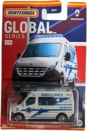 Matchbox - Renault Master Ambulance - Global Series 7/14 [White/Blue]