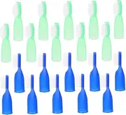 20 Pcs Mini Finger Toothbrushes for Prisons Soft Bristle Small Cleaning Brushes Compact Design for Travel Prevents Self Harm for Correctional Facilities