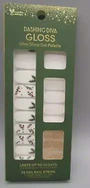 DASHING DIVA~Mistletoe Kiss Gloss Ultra Shine Gel Palette Press On Nail Strips