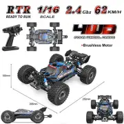 1/16 2.4GHz 4WD RC Car 62KM/H Brushless High Speed Off-Road Racing Buggy Truck/