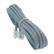7FT Line Cord Cable 6P6C RJ12 RJ11 DSL Modem Fax Phone Landline Telephone 2 Pack