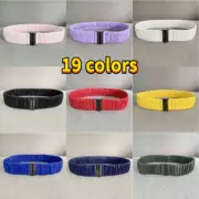 Waist Wide Belt Girdle Waistband Elastic Metal Buckle for Puffer Down Coat