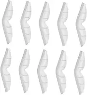 Angoily 10pcs Nose Clip Nose Grip Protective Nose Strips Anti Fog Nose Bridge Nose Bridge Strips for Glasses Face Mask Nose Protection Strip Nose Pad Silica Gel White