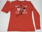 Genuine Mossimo Children Boys Youth Gridiron Long Sleeve T Shirt 10 14 16 Red