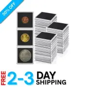 Quality 30 Pcs Coin Holders with Adjustable Gaskets - Perfect for Collectors