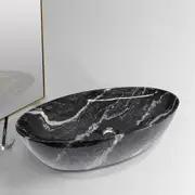 ACA 615x420x140mm Bathroom Oval Above Counter Bench top Ceramic Wash Basin Vanity Sink