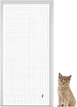 Cat Screen Door | Cat-Proof Mesh Gate | Thickened Interior Net with Zipper Closure, Pet Supplies for Puppies Kittens