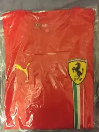 在飛比找Yahoo!奇摩拍賣優惠-PUMA x Ferrari 法拉利 紅色短T 全新 極具收