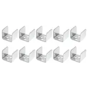 10pcs U Bracket for 1.06" Panels, 28x27x26mm Metal U Shaped Fasteners Brackets