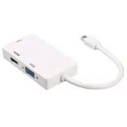 3in1 Mini DP Multi Converter Thunderbolt DisplayPort to HDMI DVI VGA Adapter
