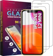 [3-Pack] Full Tempered Glass Screen Protector HD Clear For iPhone 12 Mini (5.4-inch)
