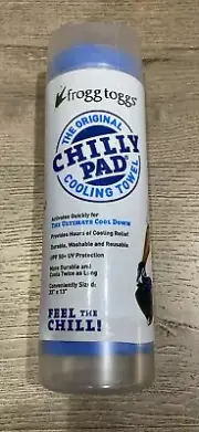 Frogg Toggs Chilly Pad Cooling Towel Blue 33”x13” Workout - New Sealed