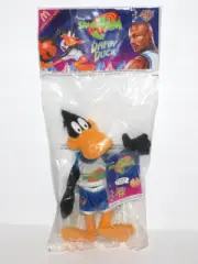 SPACE JAM DAFFY DUCK Plush 9" Vintage 1996 McDonald's Toy Michael Jordan Sealed