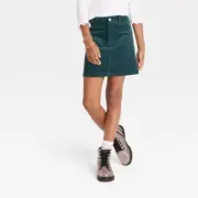 Girls' Corduroy Skirt - art class Teal Green S 6/6X