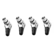 4Pcs Adjustable Positions Adapter 3 Pin XLR Female Right Angle Connector