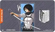 UniVersus Attack on Titan: Battle for Humanity - Mikasa Ackerman Playmat - 24 x 14 Neoprene Mat, Tabletop Card Game Accessory, UVS Games, Licensed
