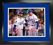 HOFSM.COM Hall of Fame Sports Memorabilia Framed Freddie Freeman & Mookie Betts Dual Los Angeles Dodgers Facsimile Laser Engraved Signature Auto 11"x14" Baseball Photo HOFSM Holo