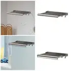 Wall Mounted Drying Rack Bath Towel Shelf for Washroom Kitchen Laundry Room