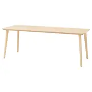 LISABO table, ash veneer, 200x78 cm