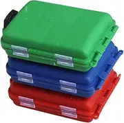 3pcs Plastic Abs Bait Box Accessories Tackle Organizer Large Small Fishing Waterproof Lure Storage Portable Bait Container Bait Containers Red