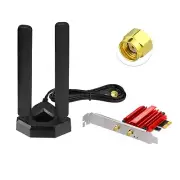 WiFi 6E Tri-Band Antenna Gaming WiFi Antenna 6.5ft RP-SMA Support Bluetooth 5.3