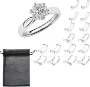 [FRAINBOWZ] Ring Size Adjuster, 16pcs Invisible Ring Size Adjuster for Loose Rings Ring Adjuster Size Fit Any Rings Ring Guard Spacer Suitable For Both Men's And Women's Rings（8 Sizes）