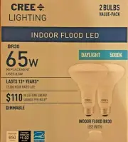 24 LIGHT BULBS CREE Indoor Flood LED BR30 65W 8.5 W Dimmable 2700k or 5000k SALE