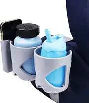 Stroller Cup Holder, Car Seat Phone Drink, Removable Bottle Holder, Sturdy Drinks Organizer for Cup, Pen, Pencil, Phones, Perfect for Strollers and Seats, 21.5x10.2x10.2 cm