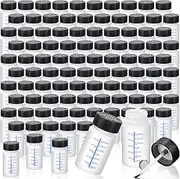 Mumufy 60 Pcs Paint Touch up Paint Bottles with Brush and Lid Empty Touch up Paint Bottle with Paint Mixing Balls 2 oz Fluid Capacity Leftover Paint Container for Car Scratches Repair(Black, Blue)
